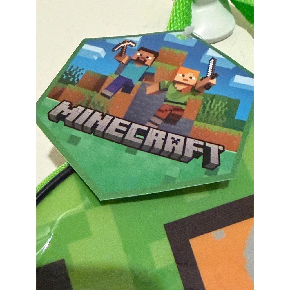 Minecraft Creeper Steve Alex TNT Green Black School Backpack NWT